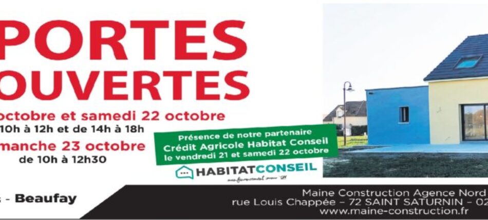 Portes Ouvertes du vendredi 21 au dimanche 23 octobre 2022 à Beaufay 