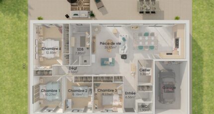 Plain-pied GI 4 ch Trendy  - Maine Construction