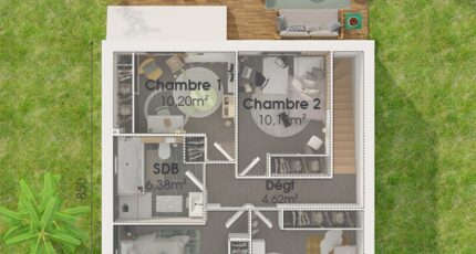 Etage GI 4 ch Design  - Maine Construction