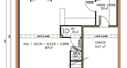 Avant-projet LA FLECHE - 92 m2 - 3 Chambres  - Maine Construction