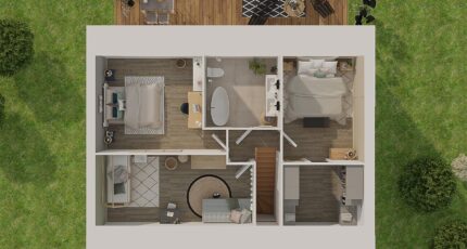 Combles GI 3 ch Design  - Maine Construction