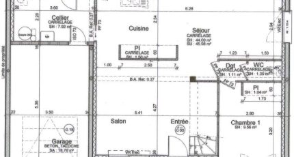 Avant-projet Fay - 105 m² - 4 chambres  - Maine Construction