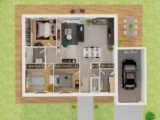 Plain-pied GA 3 ch Design  Maine Construction