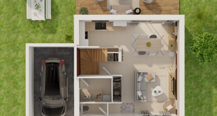 Etage GA 3 ch Design  - Maine Construction