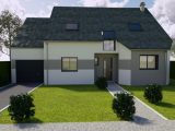 AVANT PROJET L'ARCHE - 127 m² - 4 chambres  Maine Construction