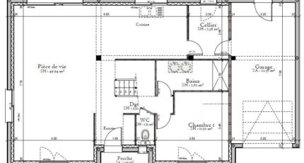 AVANT PROJET L'ARCHE - 127 m² - 4 chambres 3777-3498modele820141127Avnz3.jpeg - Maine Construction