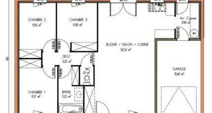 Avant-projet MAYET - 76 m2 - 3 Chambres 3767-3498modele8201412058xZ6b.jpeg - Maine Construction